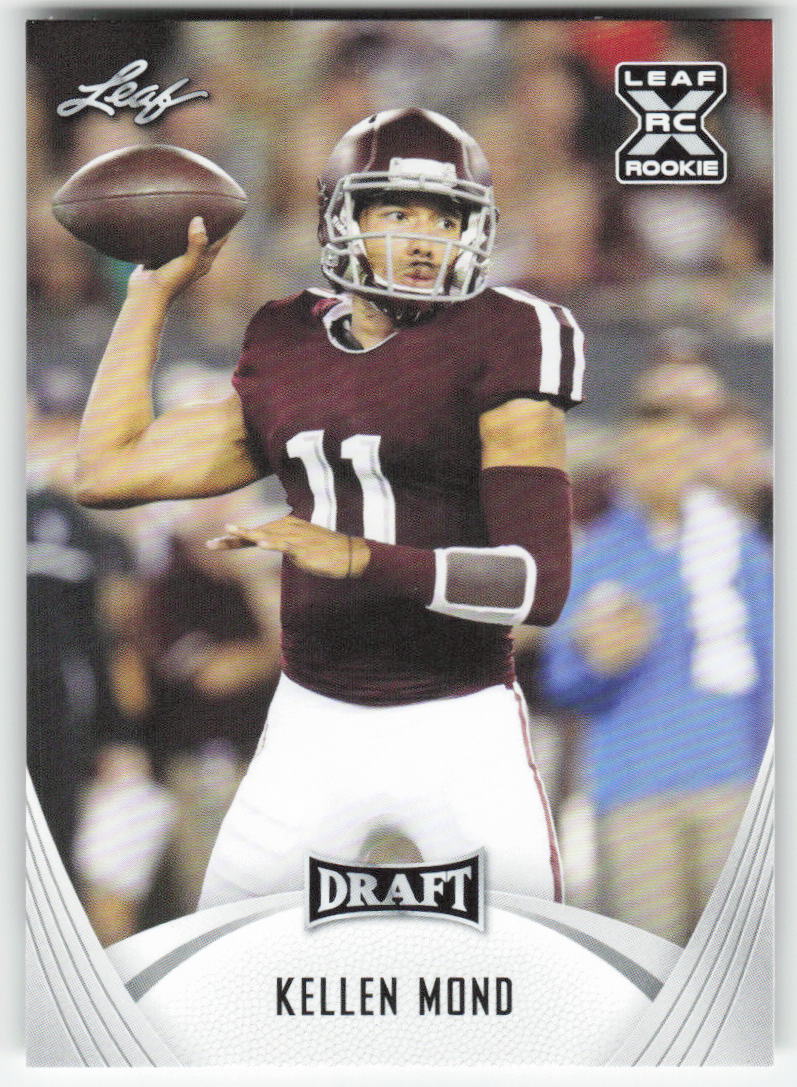 2021 Leaf Draft #08 Kellen Mond Texas A&M Aggies FB1-163