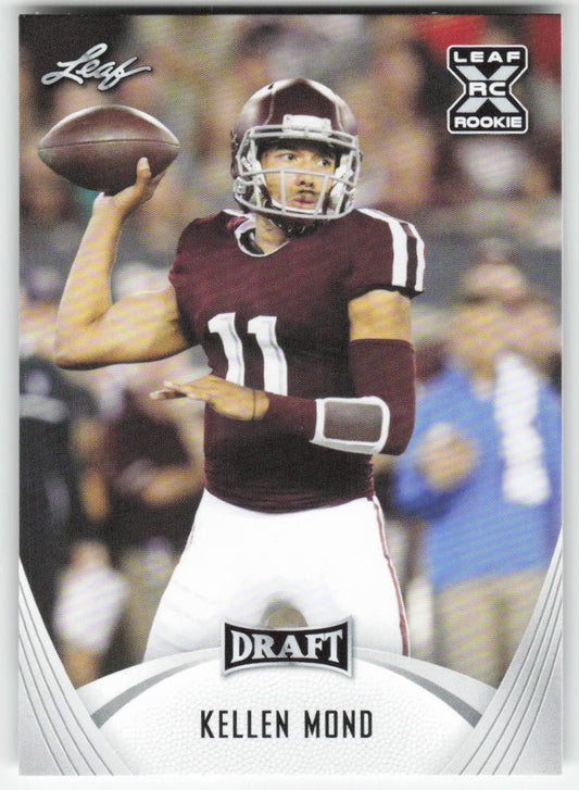 2021 Leaf Draft #08 Kellen Mond Texas A&M Aggies FB1-163