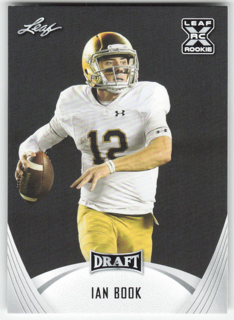 2021 Leaf Draft #07 Ian Book Notre Dame Fighting Irish FB1-164