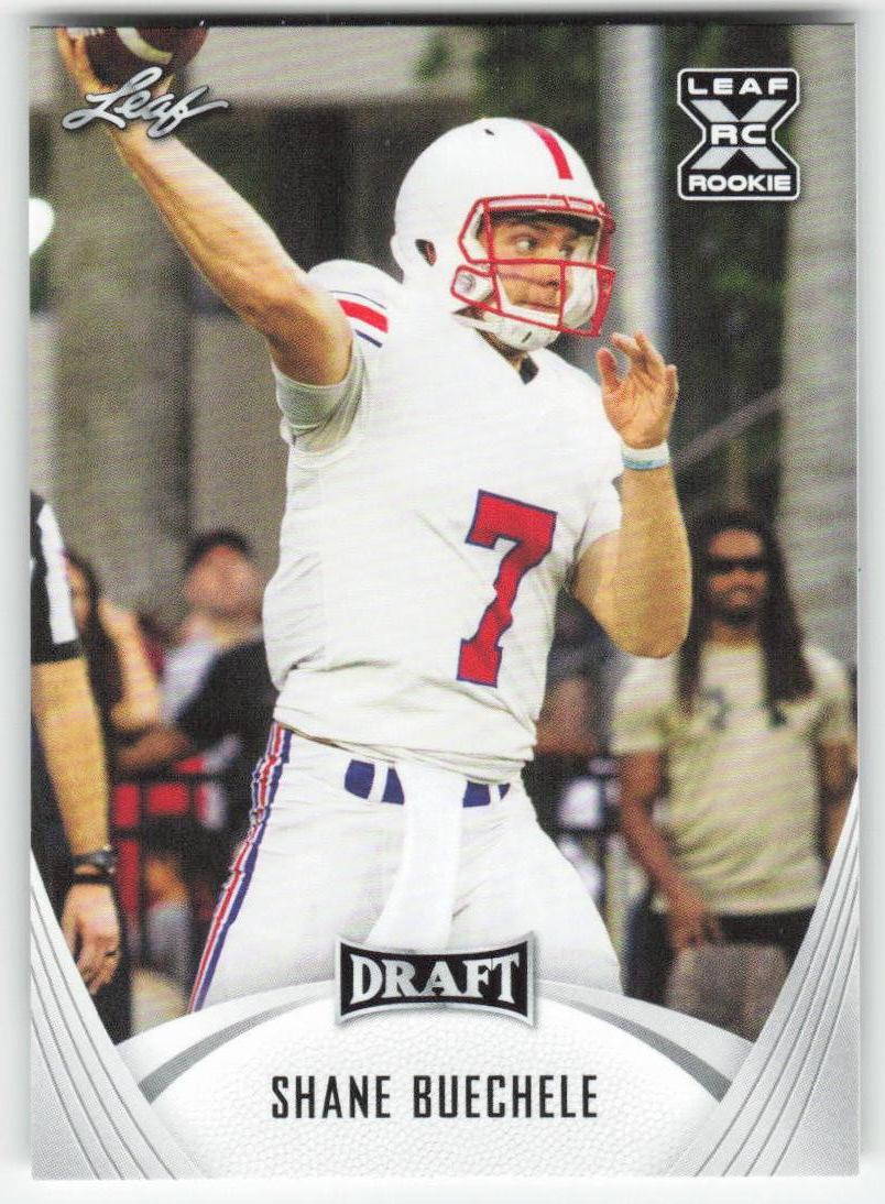 2021 Leaf Draft #10 Shane Buechele SMU Mustangs FB1-168