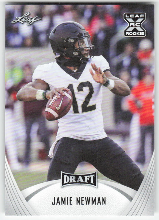2021 Leaf Draft #11 Jamie Newman Wake Forest Demon Deacons FB1-169