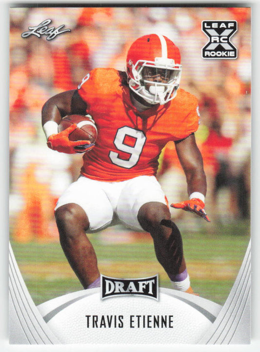 2021 Leaf Draft #14 Travis Etienne Clemson Tigers FB1-172