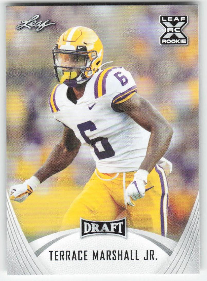 2021 Leaf Draft #34 Terrace Marshall Jr. LSU Tigers FB1-189