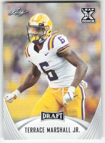2021 Leaf Draft #34 Terrace Marshall Jr. LSU Tigers FB1-189