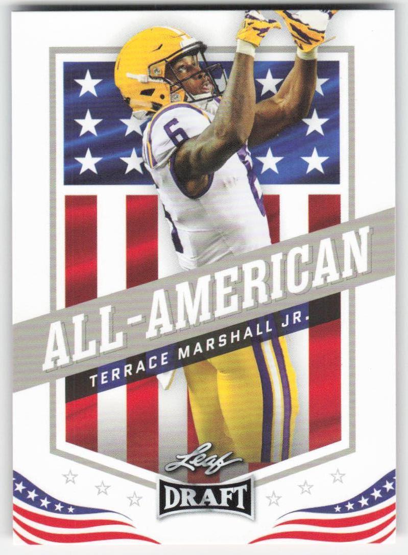 2021 Leaf Draft #40 Terrace Marshall Jr. LSU Tigers FB1-195