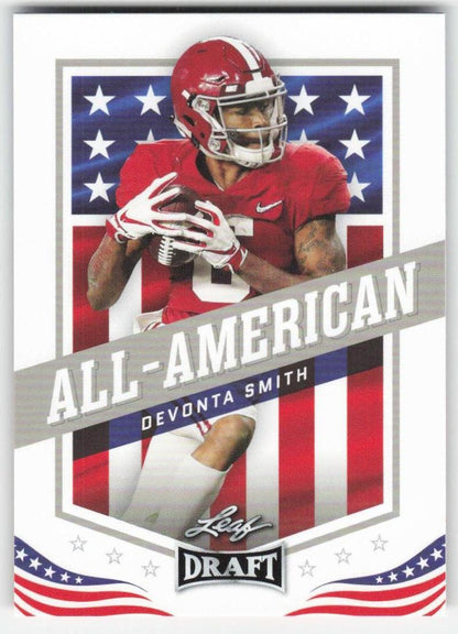 2021 Leaf Draft #42 DeVonta Smith Alabama Crimson Tide FB1-196