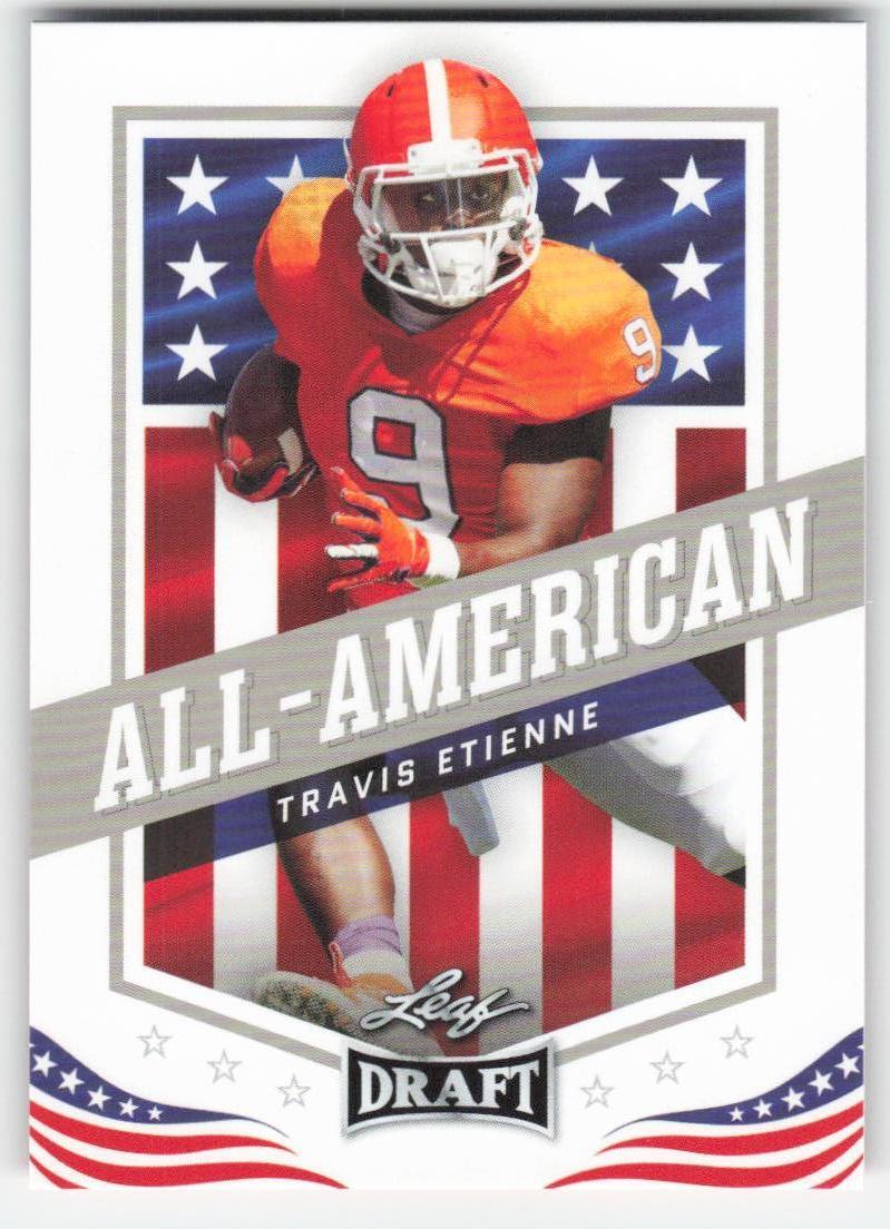2021 Leaf Draft #44 Travis Etienne Clemson Tigers FB1-198