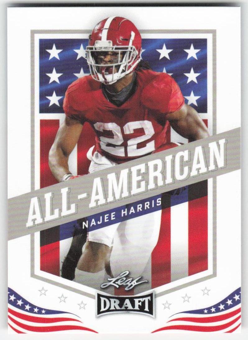 2021 Leaf Draft #45 Najee Harris Alabama Crimson Tide FB1-199