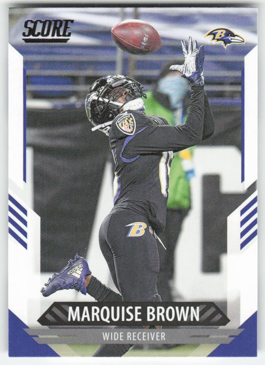 2021 Score #89 Marquise Brown Baltimore Ravens FB1-204