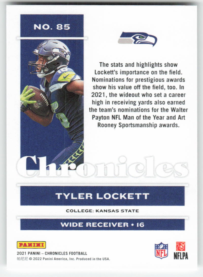 2021 Panini Chronicles #85 Tyler Lockett Seattle Seahawks FB1-210