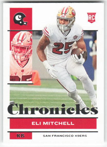 2021 Panini Chronicles #79 Eli Mitchell San Francisco 49ers Rookie FB1-212