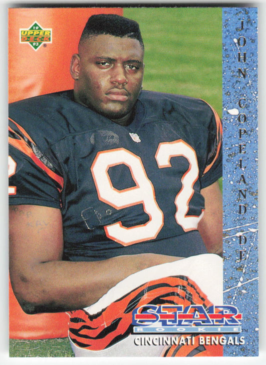 1993 Upper Deck #18 John Copeland Cincinnati Bengals Rookie FB1-227