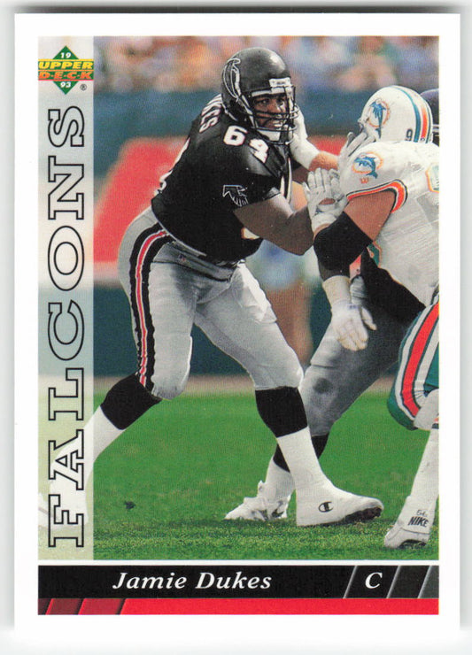 1993 Upper Deck #105 Jamie Dukes Atlanta Falcons FB1-228