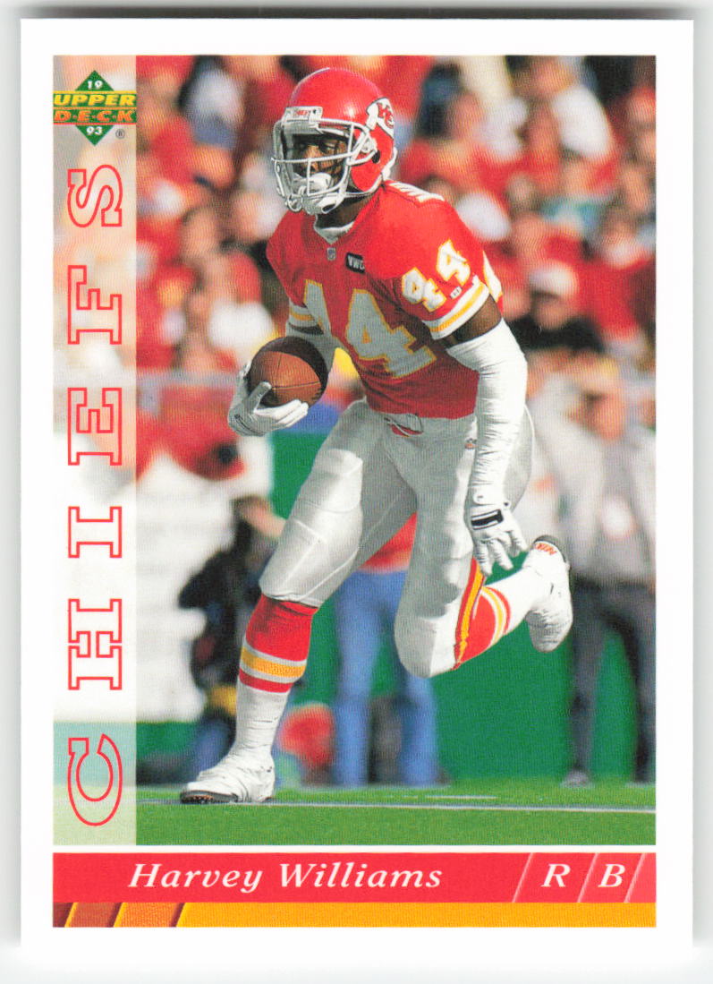 1993 Upper Deck #303 Harvey Williams Kansas City Chiefs FB1-230