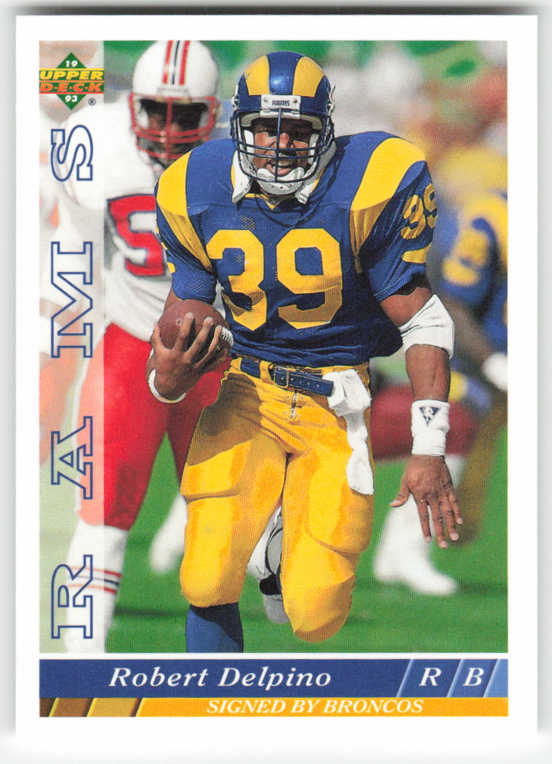 1993 Upper Deck #214 Robert Delpino Denver Broncos FB1-231