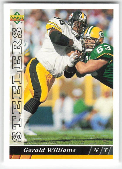 1993 Upper Deck #167 Gerald Williams Pittsburgh Steelers FB1-233