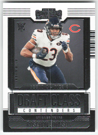 2023 Panini Contenders #19 Roschon Johnson Draft Class Chicago Bears FB1-252
