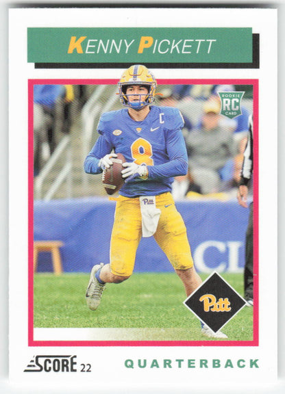 2022 Score #TB1 Kenny Pickett 1992 Throwback Rookie Pittsburgh Panthers FB1-253
