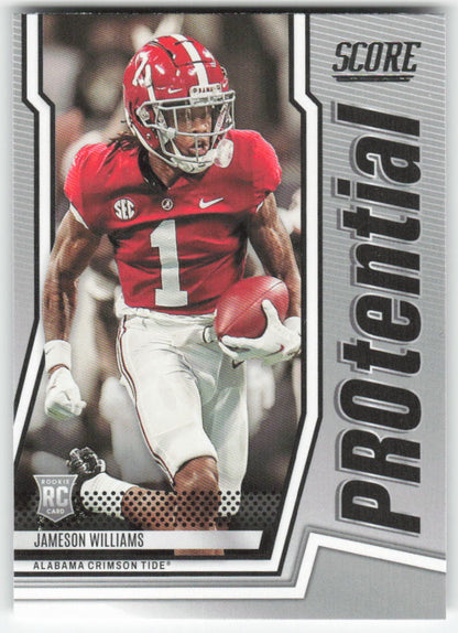 2022 Score #P-JW Jameson Williams PROtential Alabama Crimson Tide FB1-254