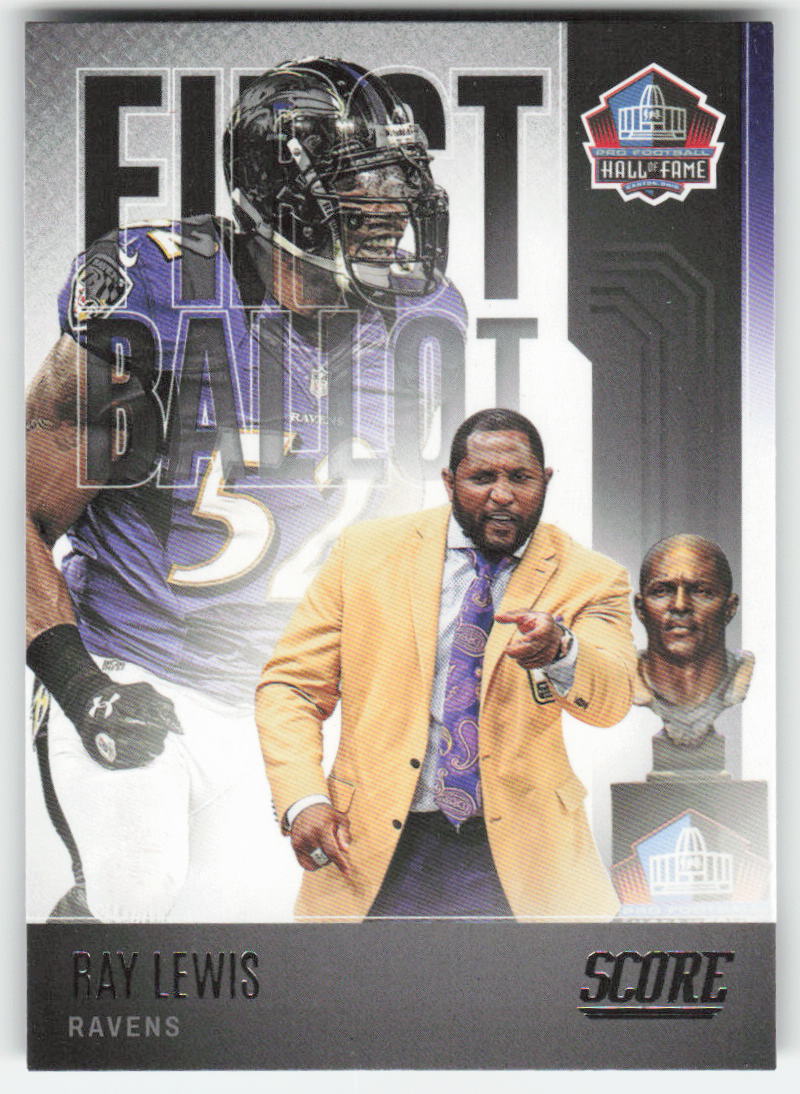 2022 Score #FB-RL Ray Lewis First Ballot Baltimore Ravens FB1-257