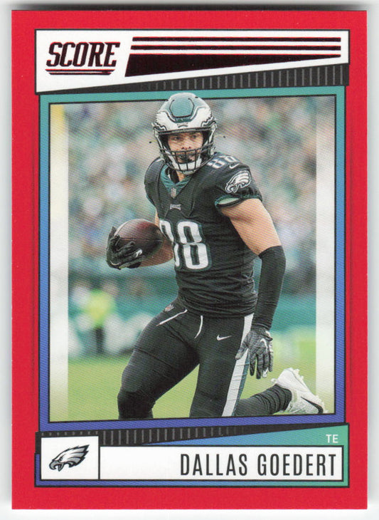 2022 Score #243 Dallas Goedert Red Philadelphia Eagles FB1-262
