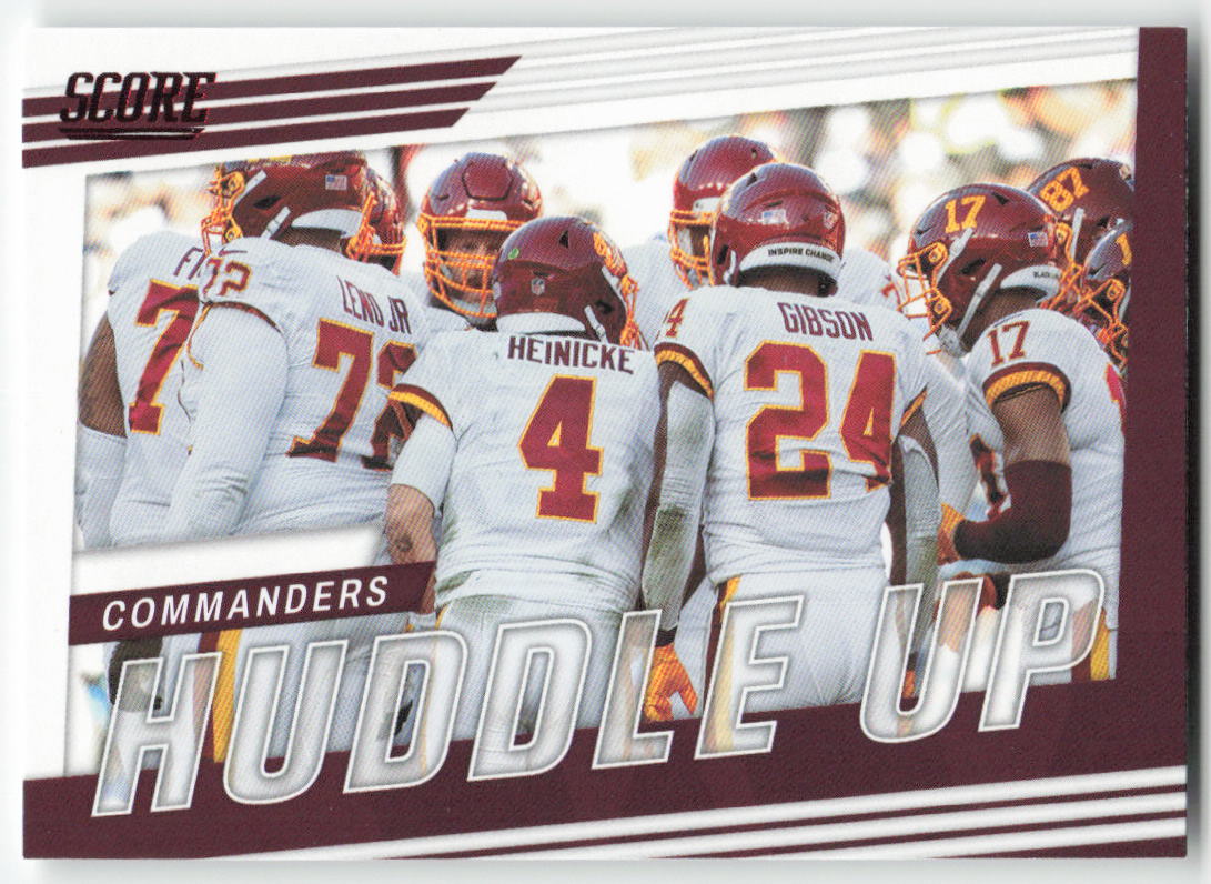2022 Score #HU-WAS Washington Commanders Huddle Up Red  FB1-263