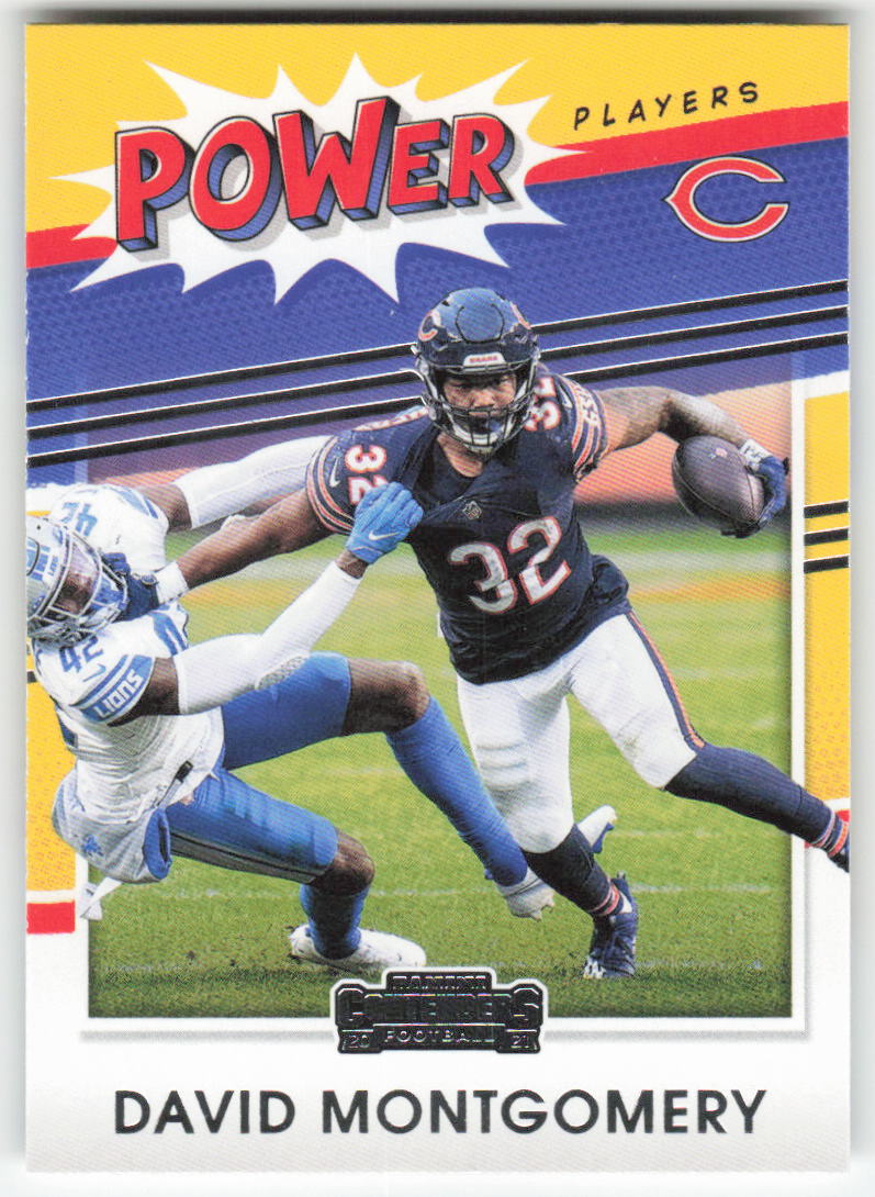 2021 Panini Contenders #PP-DMO David Montgomery Power Players Bears FB1-267