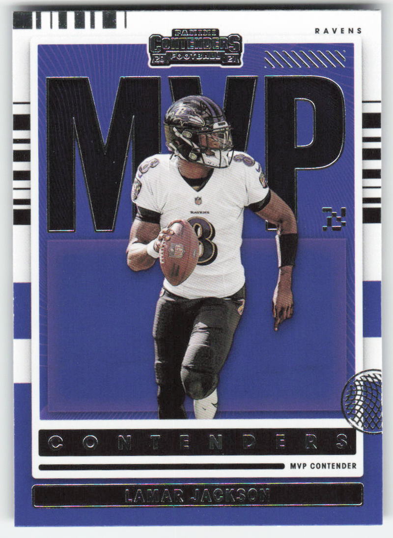 2021 Panini Contenders #MVP-LJA Lamar Jackson MVP Baltimore Ravens FB1-268