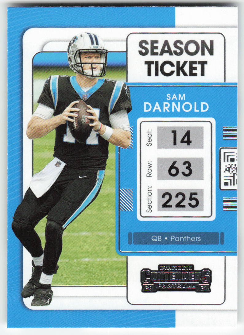 2021 Panini Contenders #13 Sam Darnold Carolina Panthers FB1-269