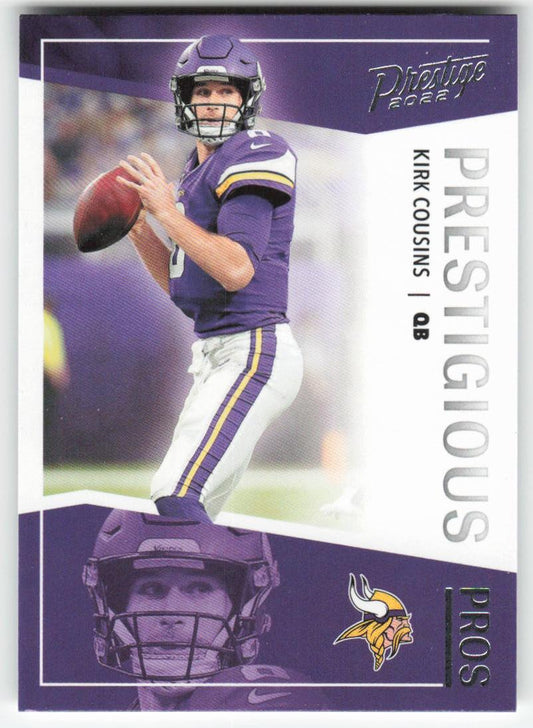 2022 Panini Prestige #PP-4 Kirk Cousins Prestigious Pros Vikings FB1-272