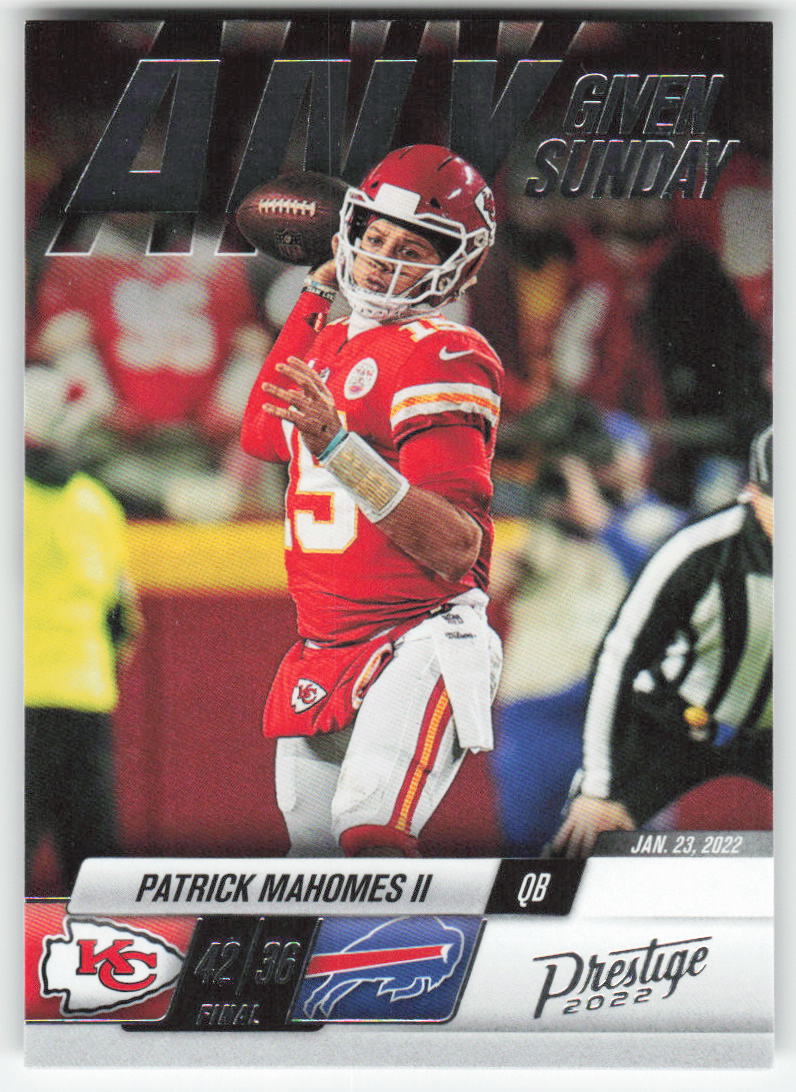 2022 Panini Prestige #11 Patrick Mahomes II Any Given Sunday  Chiefs FB1-275
