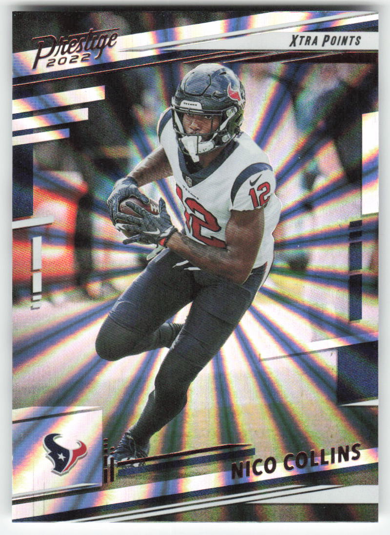 2022 Panini Prestige #118 Nico Collins Xtra Points Sunburst Texans FB1-277