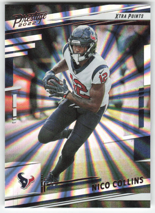 2022 Panini Prestige #118 Nico Collins Xtra Points Sunburst Texans FB1-277