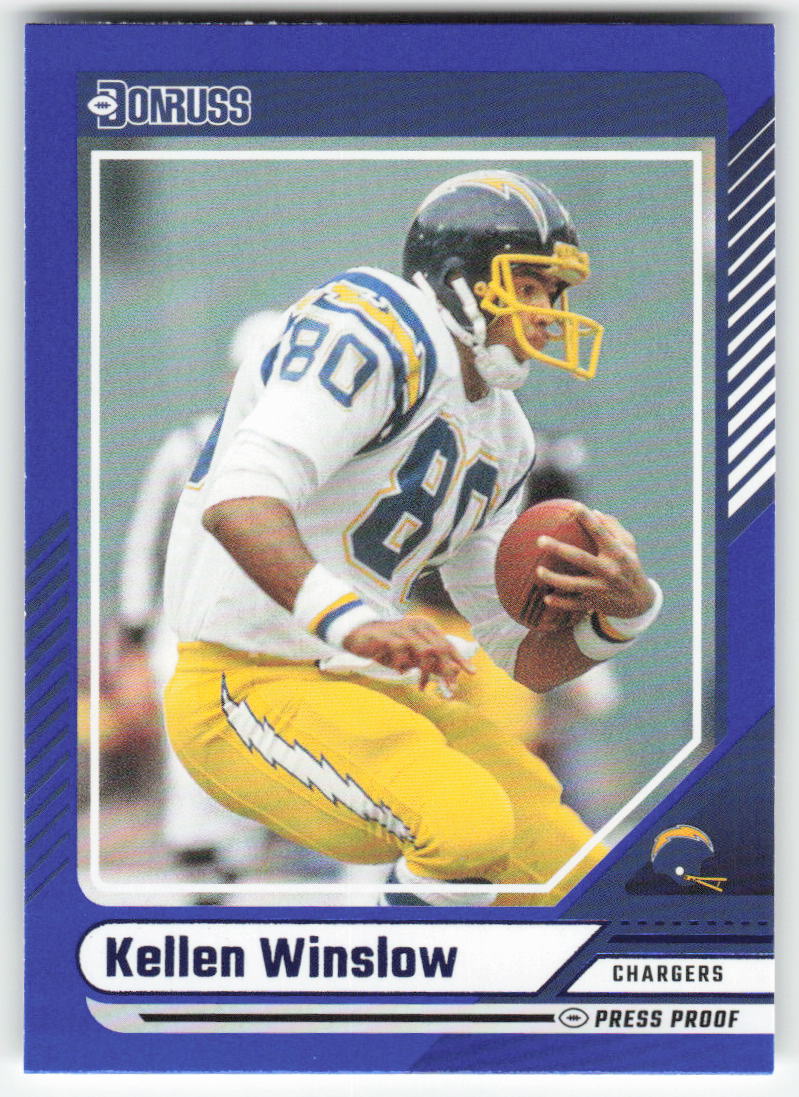 2024 Donruss #273 Kellen Winslow Press Proof Blue San Diego Chargers FB1-292