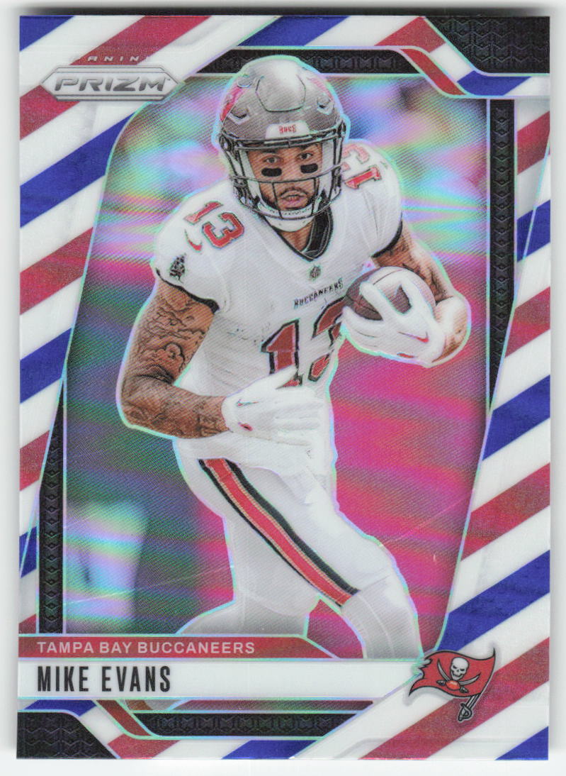 2024 Panini Prizm #270 Mike Evans Red White and Blue  Buccaneers FB1-296