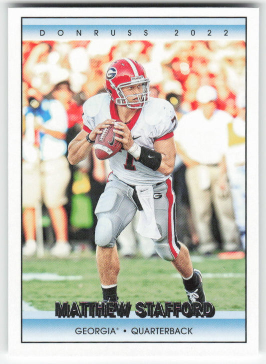2022 Panini Chronicles Draft Picks #18 Matthew Stafford Donruss Georgia  FB1-301