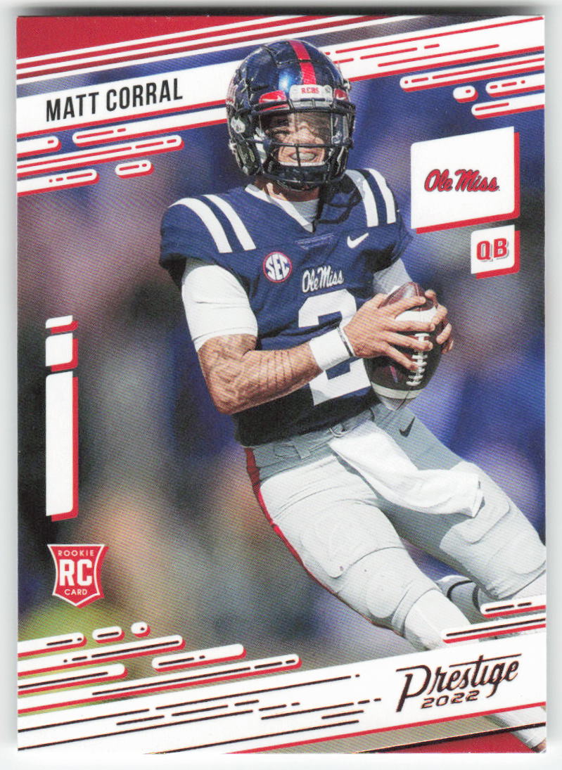 2022 Panini Chronicles Draft Picks #9 Matt Corral Prestige Ole Miss FB1-303