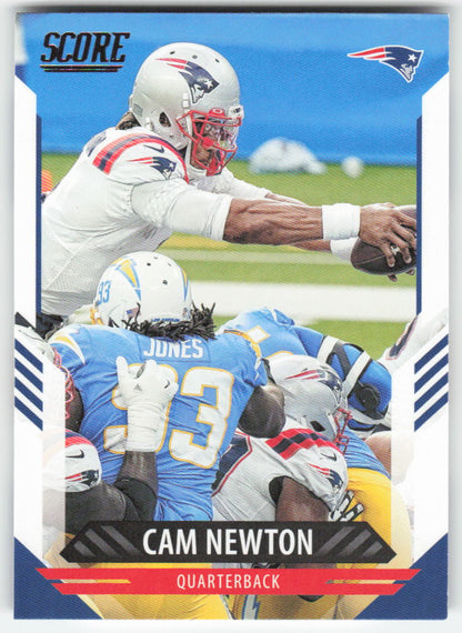 2021 Score #36 Cam Newton New England Patriots FB1-307