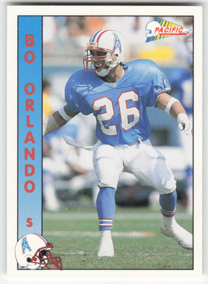1992 Pacific #114 Bo Orlando Houston Oilers Rookie FB1-318