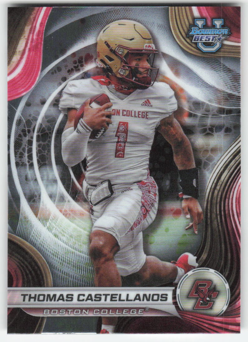 2024 Bowman University Best #78 Thomas Castellanos Boston College Eagles FB1-343