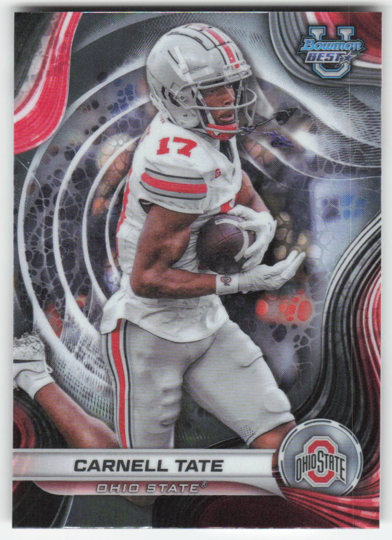 2024 Bowman University Best #47 Carnell Tate Ohio State Buckeyes FB1-344