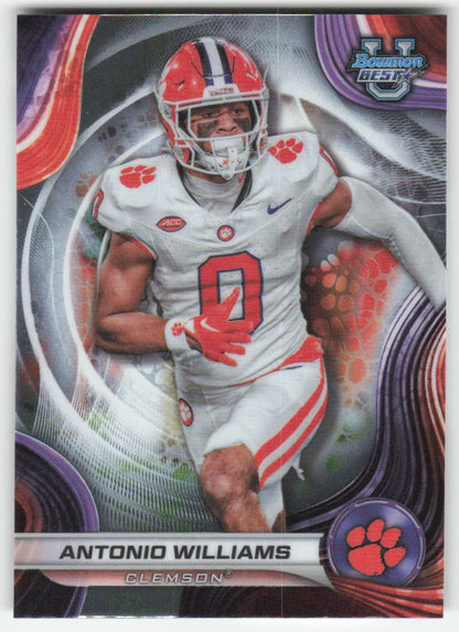 2024 Bowman University Best #7 Antonio Williams Clemson Tigers FB1-346