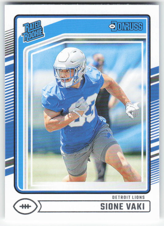 2024 Donruss #332 Sione Vaki Detroit Lions Rookie FB1-396