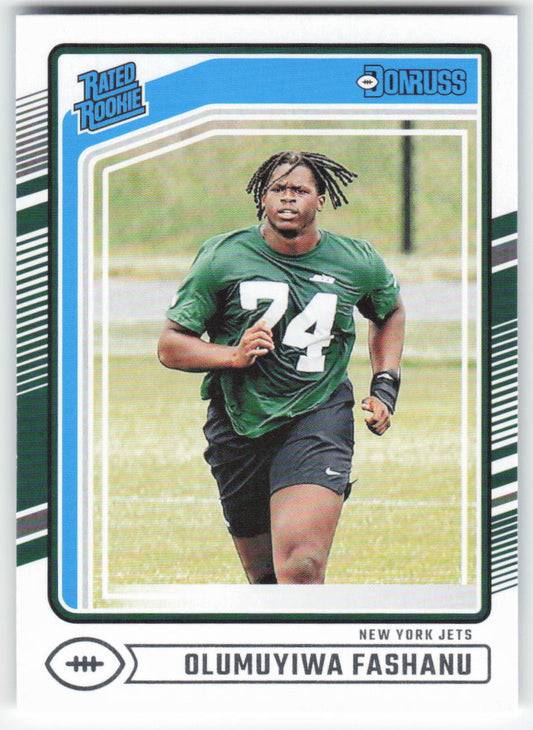 2024 Donruss #330 Olumuyiwa Fashanu New York Jets Rookie FB1-397