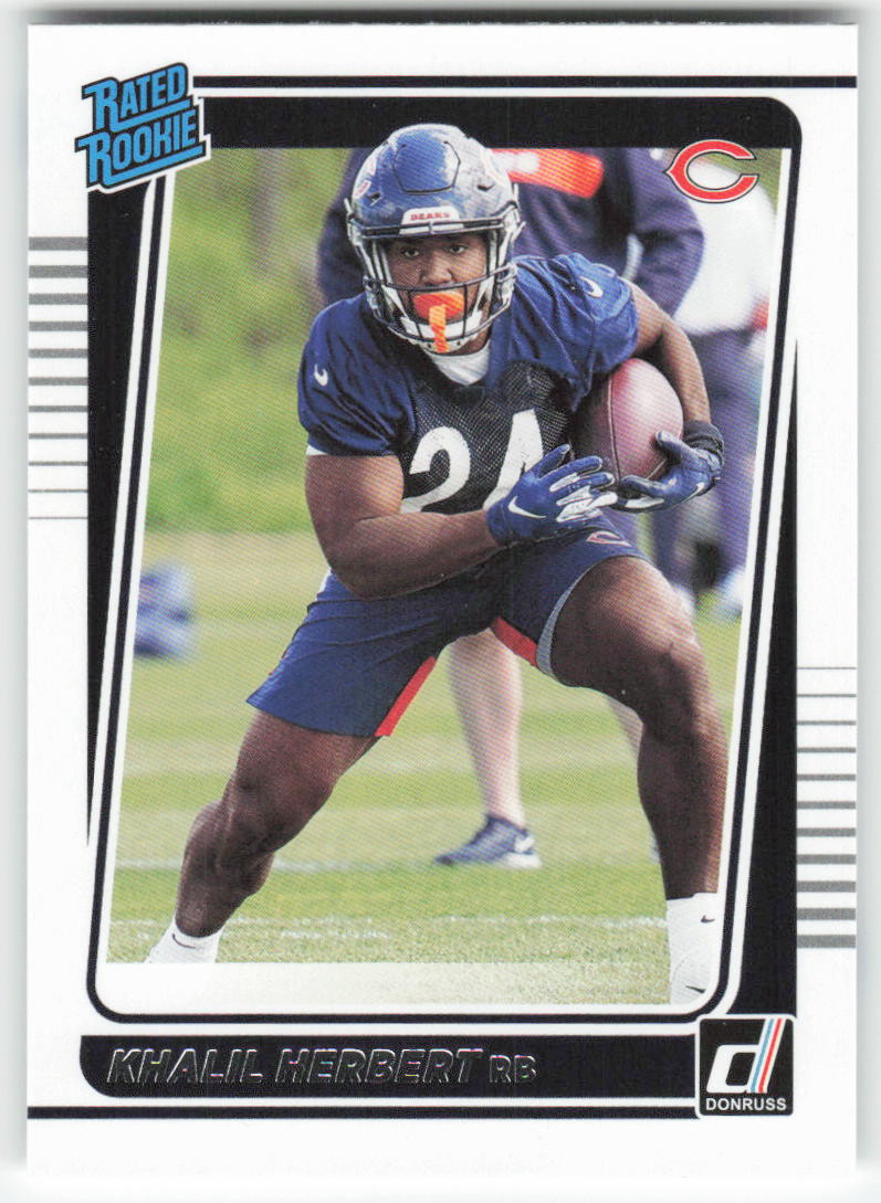 2021 Donruss #318 Khalil Herbert Chicago Bears Rookie FB1-400