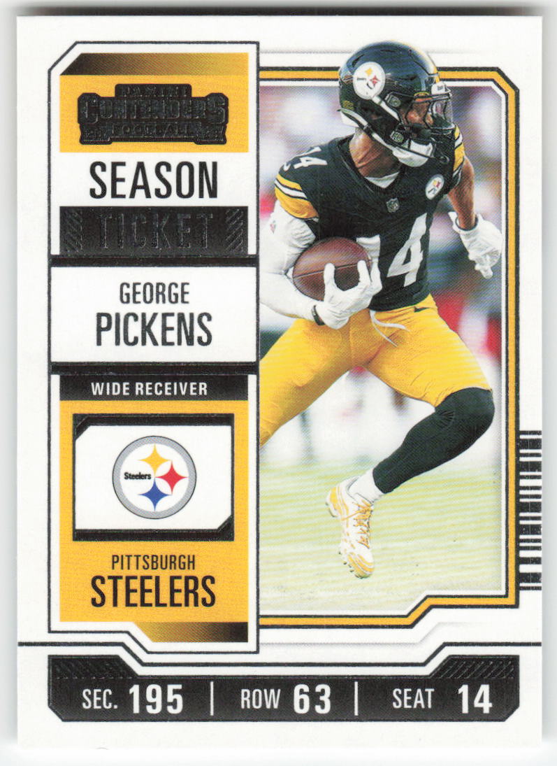 2023 Panini Contenders #82 George Pickens Pittsburgh Steelers FB1-401