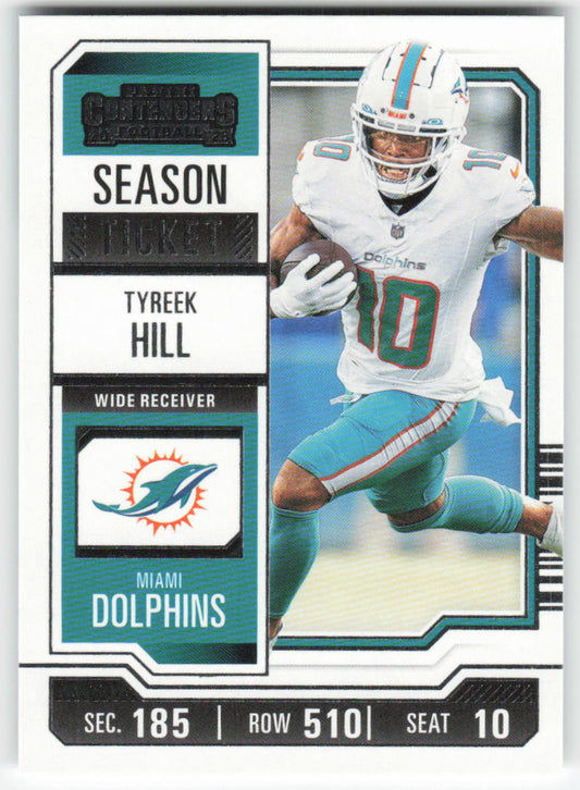 2023 Panini Contenders #65 Tyreek Hill Season Ticket Retail Dolphins FB1-403