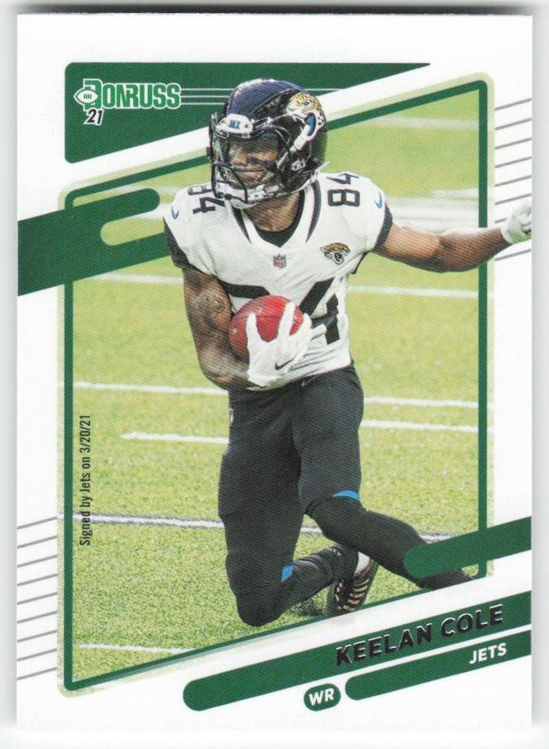 2021 Donruss #136 Keelan Cole New York Jets FB1-409