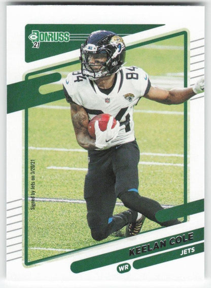 2021 Donruss #136 Keelan Cole New York Jets FB1-409