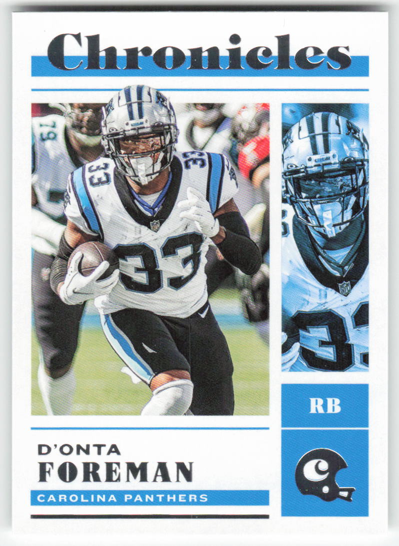 2022 Panini Chronicles #26 D'onta Foreman Carolina Panthers FB1-417